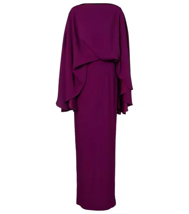 Eolia crêpe cady maxi dress