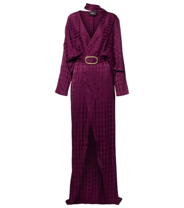 Taller Marmo Dunaway belted crêpe cady wrap dress