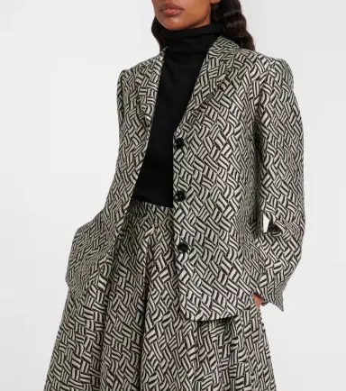 'S Max Mara Lira cotton-blend jacquard blazer | Thumbnail 3 'S Max Mara Lira cotton-blend jacquard blazer | Thumbnail 3