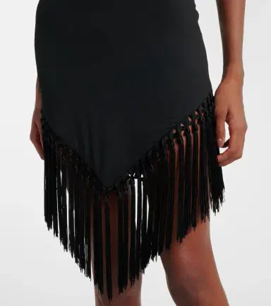 Taller Marmo Ares fringed jersey minidress | Thumbnail 5