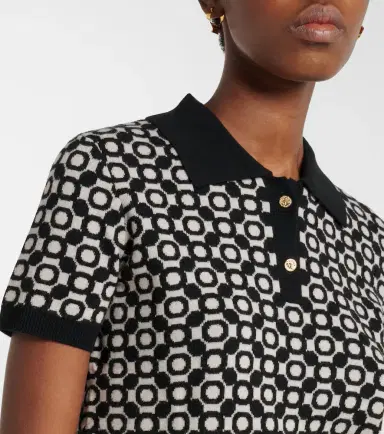'S Max Mara Medera wool jacquard polo sweater | Thumbnail 2