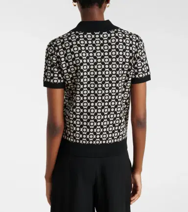 'S Max Mara Medera wool jacquard polo sweater | Thumbnail 3