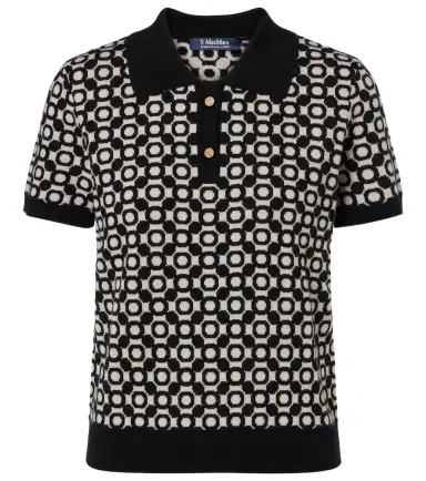 'S Max Mara Medera wool jacquard polo sweater | Thumbnail 1
