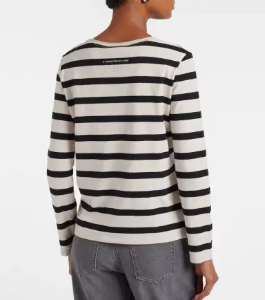 'S Max Mara Divina striped cotton-blend jersey T-shirt | Thumbnail 4 'S Max Mara Divina striped cotton-blend jersey T-shirt | Thumbnail 4