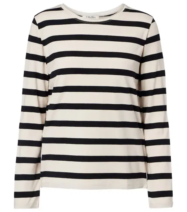 'S Max Mara Divina striped cotton-blend jersey T-shirt