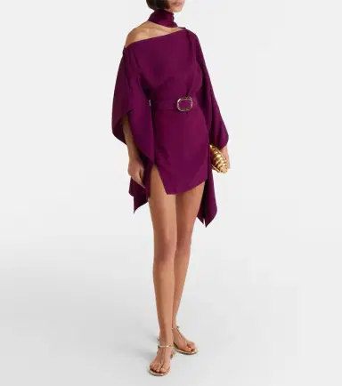 Taller Marmo Taylor belted one-shoulder kaftan | Thumbnail 2