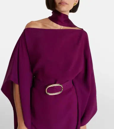 Taller Marmo Taylor belted one-shoulder kaftan | Thumbnail 4