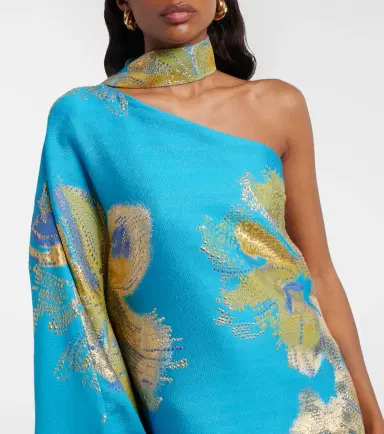 Taller Marmo Hardison Bloom floral satin kaftan | Thumbnail 3 Taller Marmo Hardison Bloom floral satin kaftan | Thumbnail 3