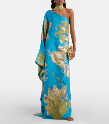 Taller Marmo Hardison Bloom floral satin kaftan | Thumbnail 5 Taller Marmo Hardison Bloom floral satin kaftan | Thumbnail 5