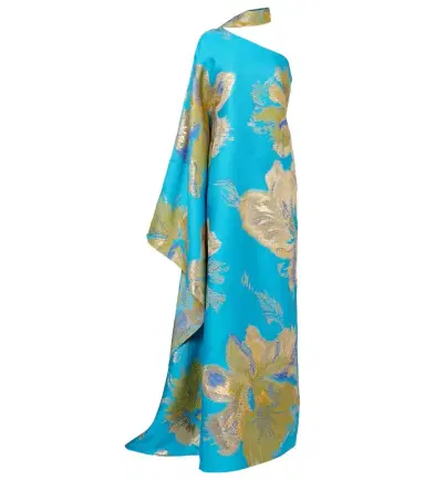 Taller Marmo Hardison Bloom floral satin kaftan | Thumbnail 1 Taller Marmo Hardison Bloom floral satin kaftan | Thumbnail 1