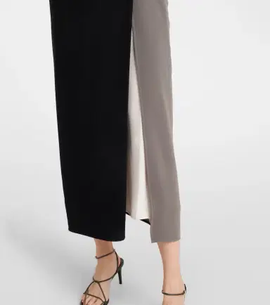 Proenza Schouler Elsa draped crêpe midi dress | Thumbnail 2