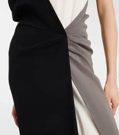 Proenza Schouler Elsa draped crêpe midi dress | Thumbnail 4