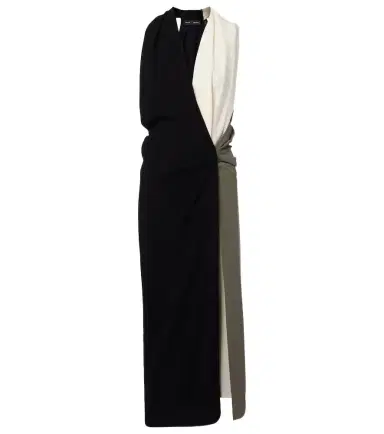 Proenza Schouler Elsa draped crêpe midi dress | Thumbnail 1