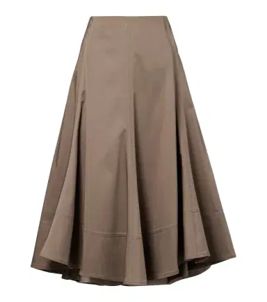 Proenza Schouler Janan cotton-blend sateen midi skirt | Thumbnail 1