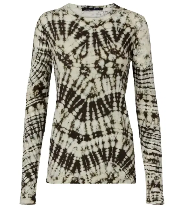 Proenza Schouler Mia tie-dye cotton jersey top