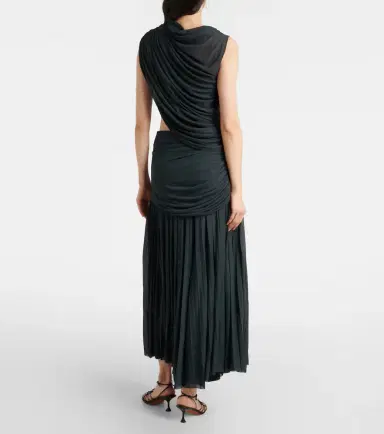 Proenza Schouler Irma cutout draped jersey midi dress | Thumbnail 5