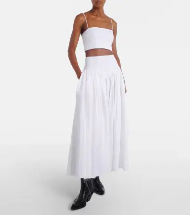 Gabriela Hearst Blazie linen crop top | Thumbnail 3
