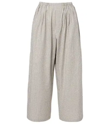 Proenza Schouler White Label Meadow checked cotton wide-leg pants | Thumbnail 1 Proenza Schouler White Label Meadow checked cotton wide-leg pants | Thumbnail 1