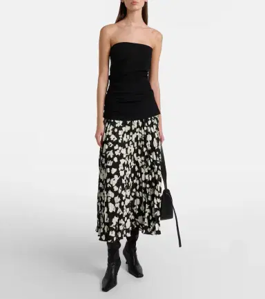Proenza Schouler White Label Runa printed twill midi skirt | Thumbnail 4