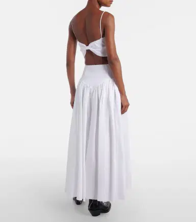Gabriela Hearst Juniper gathered linen midi skirt | Thumbnail 2