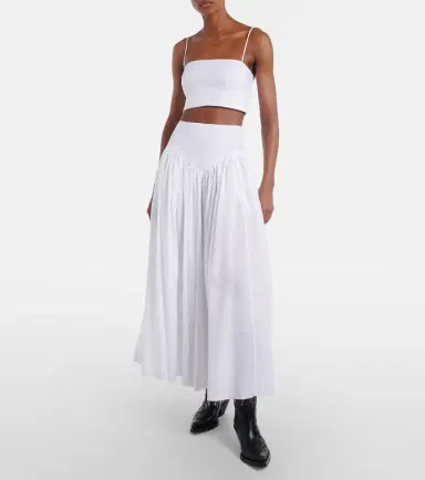 Gabriela Hearst Juniper gathered linen midi skirt | Thumbnail 4