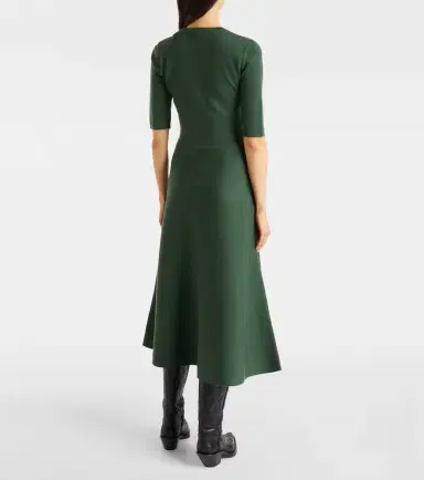 Gabriela Hearst Seymore wool, cashmere, and silk midi dress | Thumbnail 5