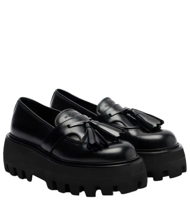 McQueen Sofa leather platform loafers