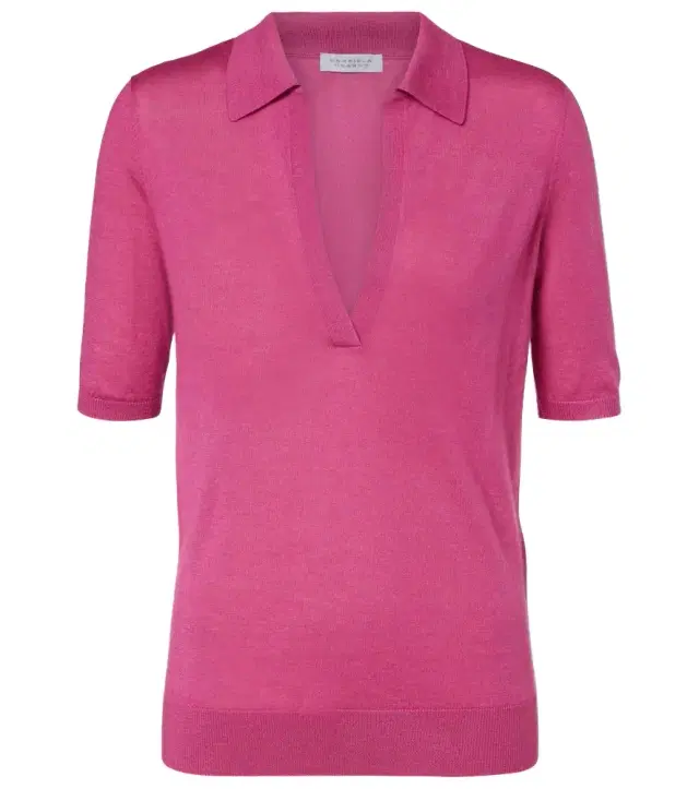Gabriela Hearst Frank cashmere and silk polo shirt