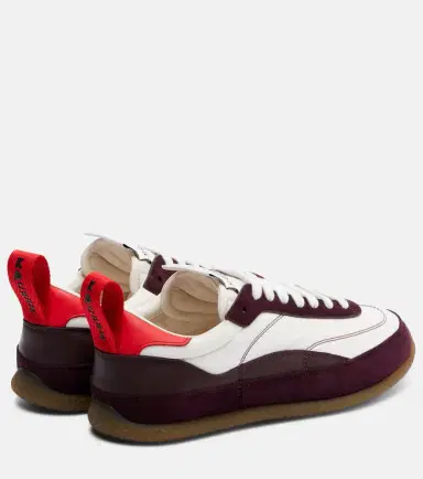 Alexander McQueen EC1 suede-trimmed leather sneakers | Thumbnail 4