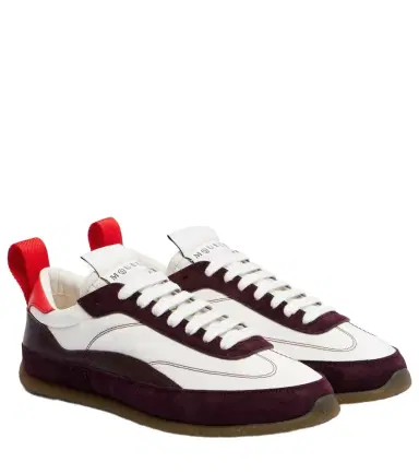 Alexander McQueen EC1 suede-trimmed leather sneakers | Thumbnail 1