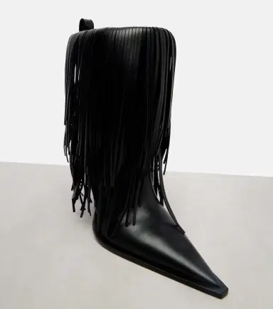 Balenciaga Avenue Fringe leather ankle boots | Thumbnail 2