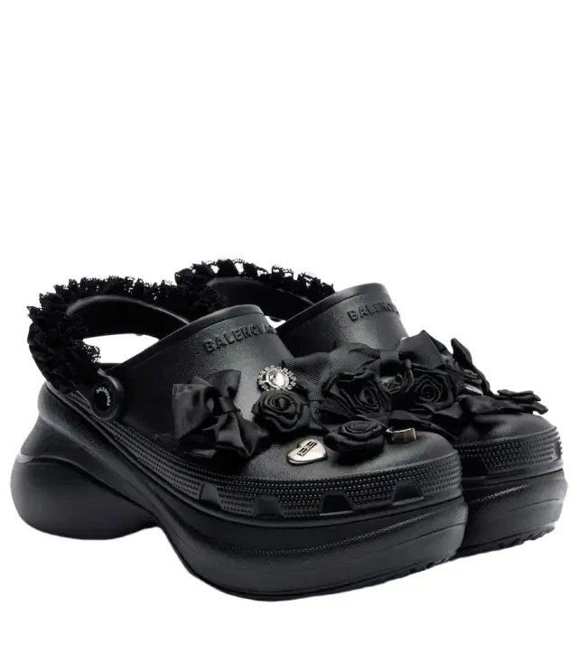 x Crocs Jibbitz platform mules