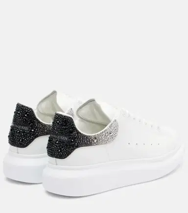 Alexander McQueen Oversized embellished leather sneakers | Thumbnail 2 Alexander McQueen Oversized embellished leather sneakers | Thumbnail 2