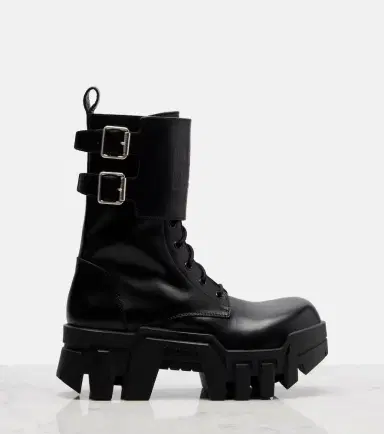 Balenciaga Bulldozer 25 leather platform combat boots | Thumbnail 2