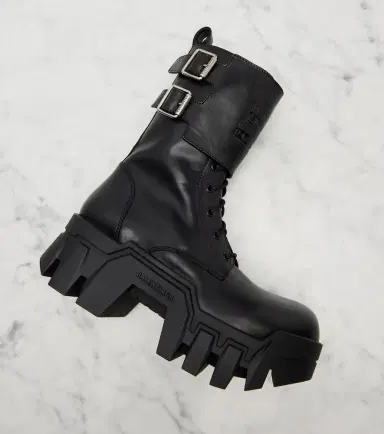 Balenciaga Bulldozer 25 leather platform combat boots | Thumbnail 4