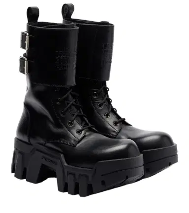 Balenciaga Bulldozer 25 leather platform combat boots | Thumbnail 1