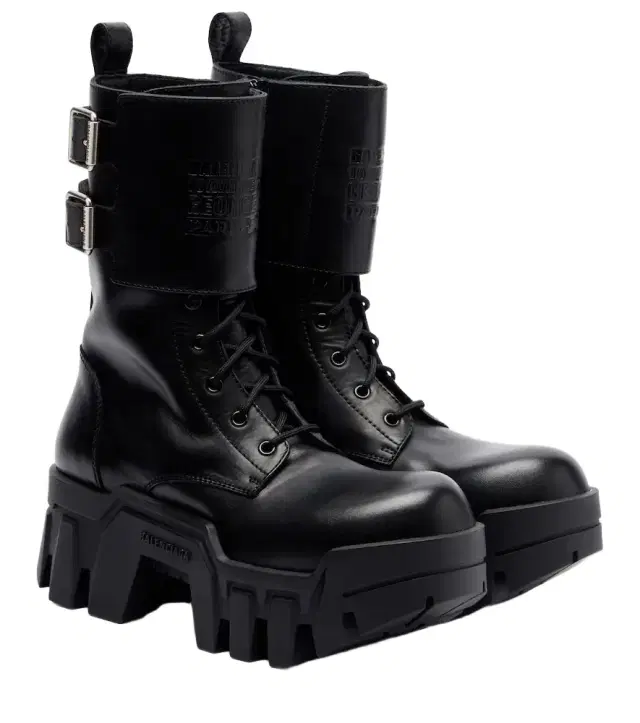Bulldozer 25 leather platform combat boots