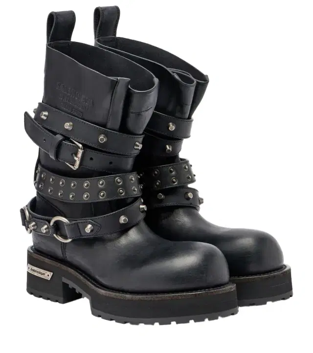Balenciaga Venom City leather biker boots