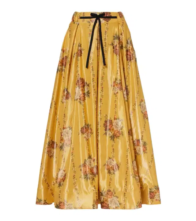 Agua by Agua Bendita Delta floral cotton-blend maxi skirt