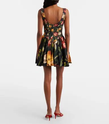 Agua by Agua Bendita Pluma floral cotton minidress | Thumbnail 4