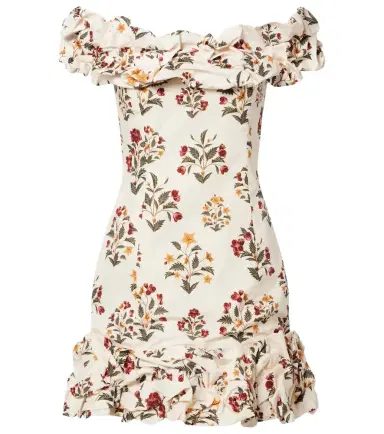Agua by Agua Bendita Floral ruffled cotton minidress | Thumbnail 1 Agua by Agua Bendita Floral ruffled cotton minidress | Thumbnail 1