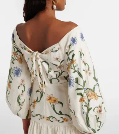 Agua by Agua Bendita Floral cotton maxi dress | Thumbnail 3