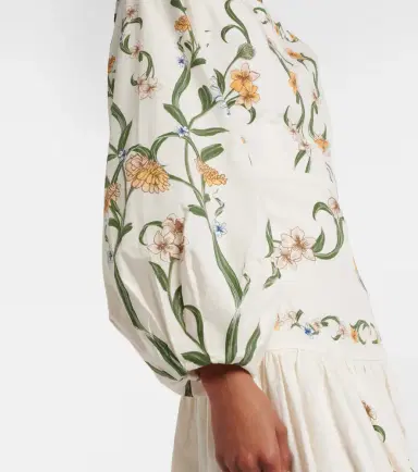 Agua by Agua Bendita Floral cotton maxi dress | Thumbnail 4