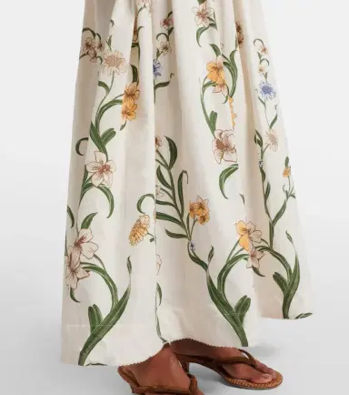 Agua by Agua Bendita Floral cotton maxi dress | Thumbnail 5