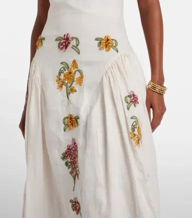 Agua by Agua Bendita Balsa Cordillera floral linen midi dress | Thumbnail 6 Agua by Agua Bendita Balsa Cordillera floral linen midi dress | Thumbnail 6