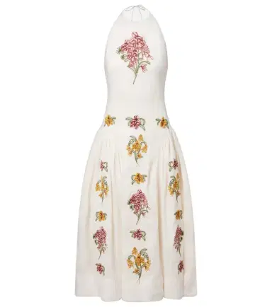 Agua by Agua Bendita Balsa Cordillera floral linen midi dress | Thumbnail 1 Agua by Agua Bendita Balsa Cordillera floral linen midi dress | Thumbnail 1