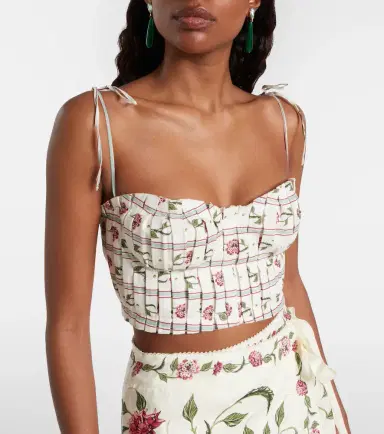 Agua by Agua Bendita Morgina floral linen top | Thumbnail 3 Agua by Agua Bendita Morgina floral linen top | Thumbnail 3