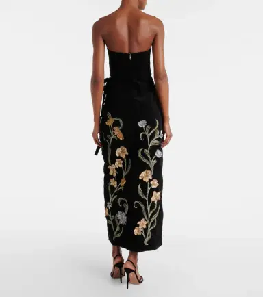 Agua by Agua Bendita Cinefila Laguna velvet maxi dress | Thumbnail 2