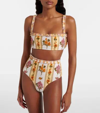 Agua by Agua Bendita Floral embroidered bikini bottoms | Thumbnail 3