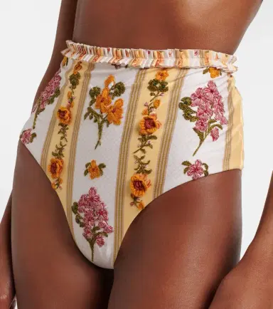 Agua by Agua Bendita Floral embroidered bikini bottoms | Thumbnail 4